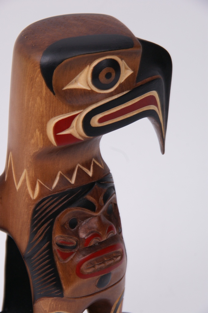 Eagle, Coast Salish Dancer Sculpture Canadian Indigenous